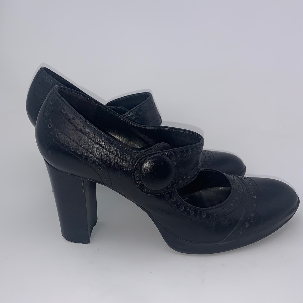 Franco Sarto Stacked Heal Mary Jane